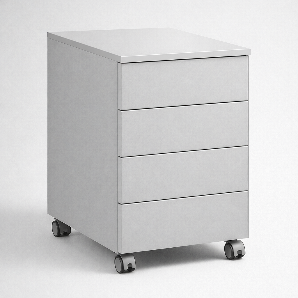 Desk-side pedestal Szafka przybiurkowa Szpp 640 - fronty z płyty - fast access to Dokumente, supplies und daily equipment