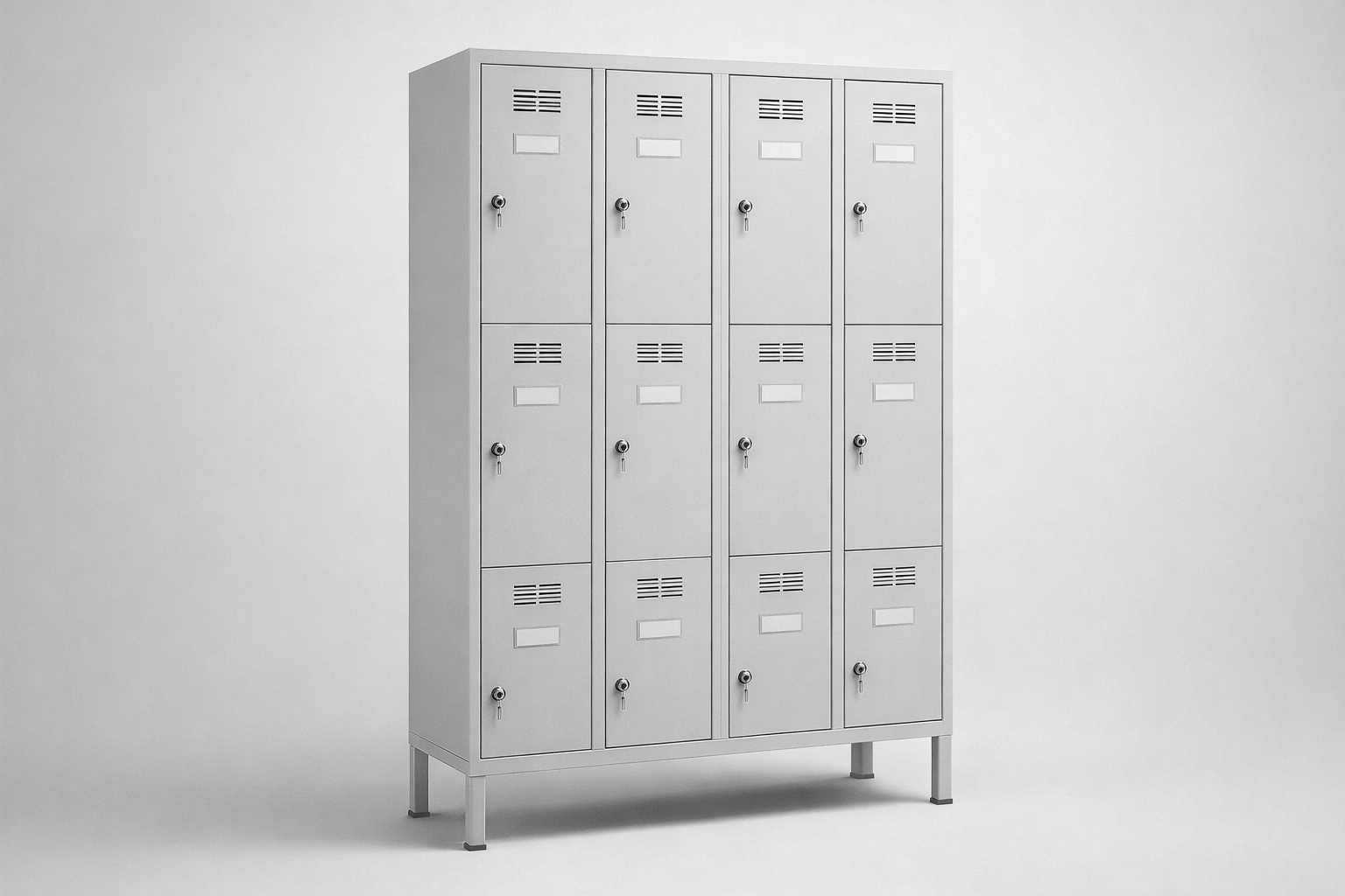 Schrank mit Plexiglastüren MSus 344 – auf Füßen - visuelle Kontrolle des Inhalts bei gleichzeitig