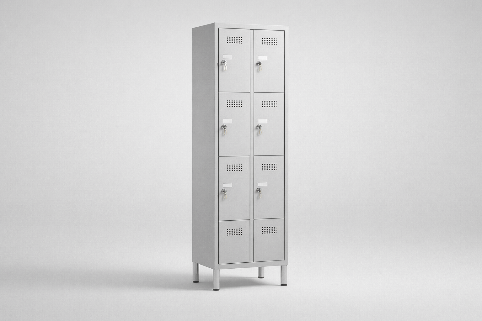 Schrank mit Plexiglastüren MSus 415 – auf Füßen - visuelle Kontrolle des Inhalts bei gleichzeitig