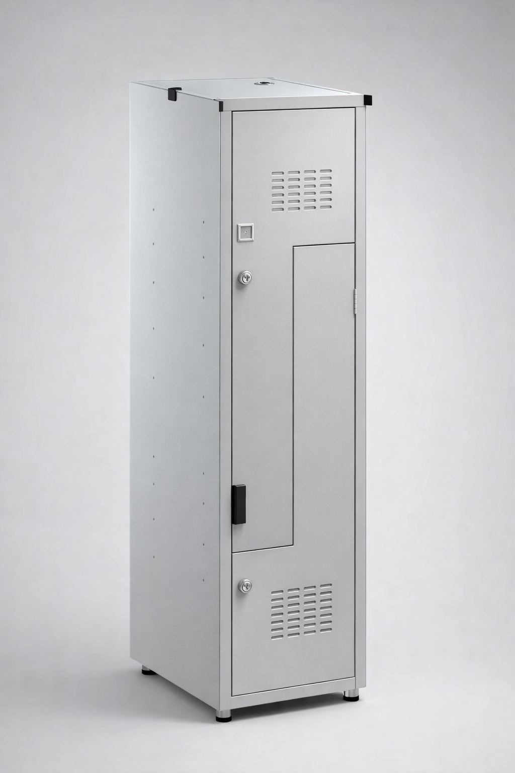 L-förmige Mitarbeiterspinde — Mitarbeitermodelle für Umkleideräume mit begrenzter Fläche und hohen organisatorischen Anforderungen. In der Praxis erleichtert das die Auswahl des passenden Modells nach Objektgröße, erwarteter Belastung und täglicher Nutzung, ohne Varianten zufällig zu mischen.