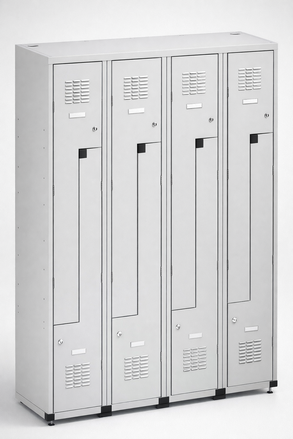 L-förmiger Mitarbeiterspind Sul 34 W st - die effiziente Nutzung der Umkleidefläche bei voller